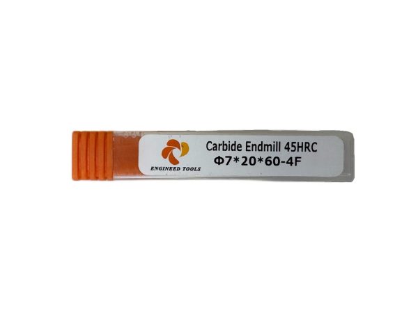 Fresa Metal Duro  4F 7.0mm 20x60 45HRC EngineedTools - Imagen 2