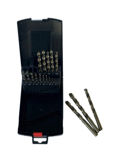 JUEGO DE BROCAS HSSCO5% HSSE 1-10MM 19CS DTOOLS