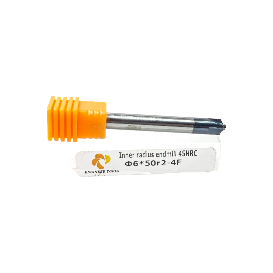 FRIHSS45HRC D6x50r2-4F 1 Fresa Radio Interno Metal Duro 6.0 mm R2 45HRC 4F EngineedTools