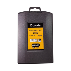 Juego de Brocas HSS Co5% 1-10mm 19 Piezas DTOOLS