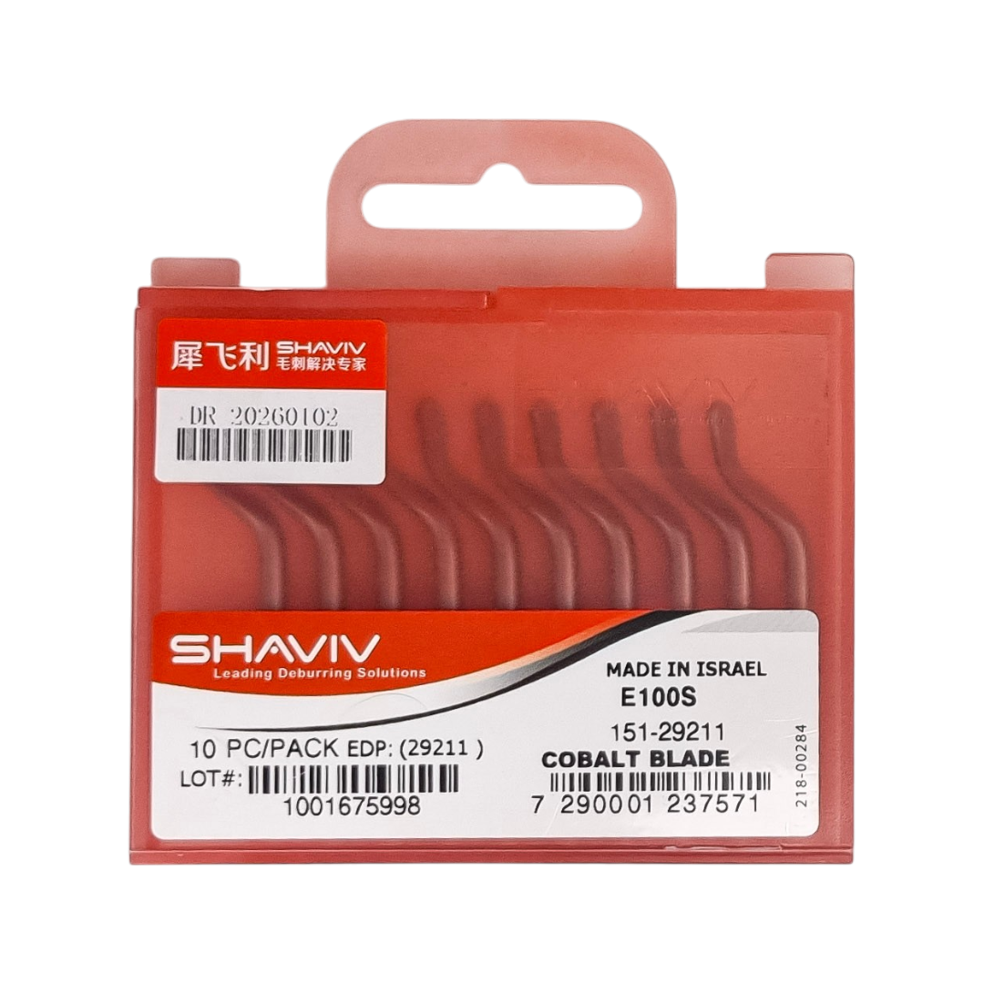 Juego de 10 Desbarbadores E100S HSS-Co Shaviv