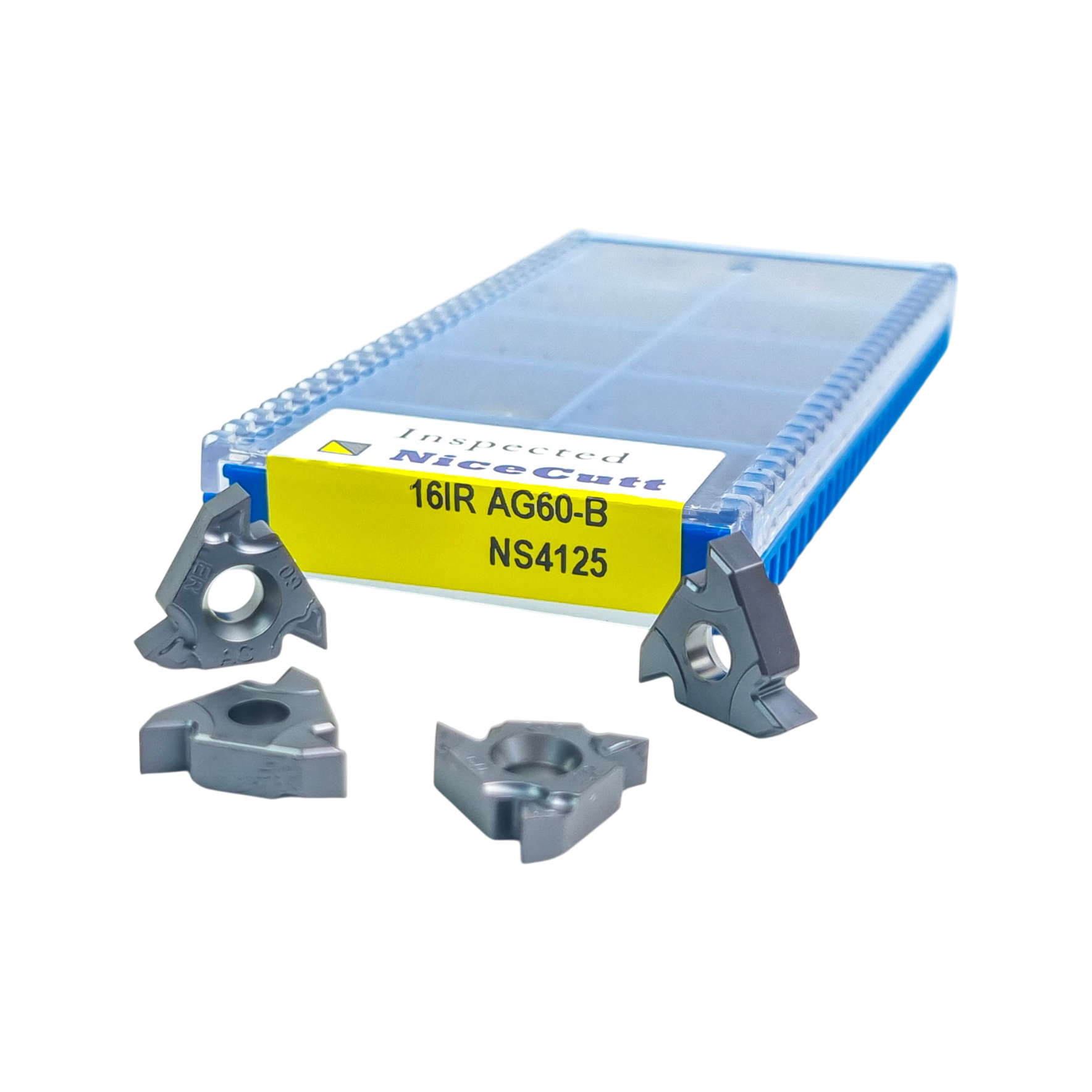 16IR AG60-B 1 Caja de 10 Insertos de Roscado Interior 16IR AG60-B NS4125 NiceCutt